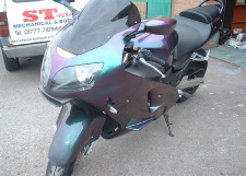 ST performance Retford Bike panels plastic welding and custom painting