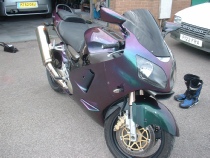 ST performance Retford Bike panels plastic welding and custom painting